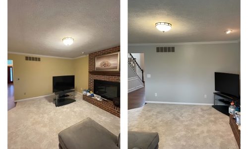Front Room Before & After