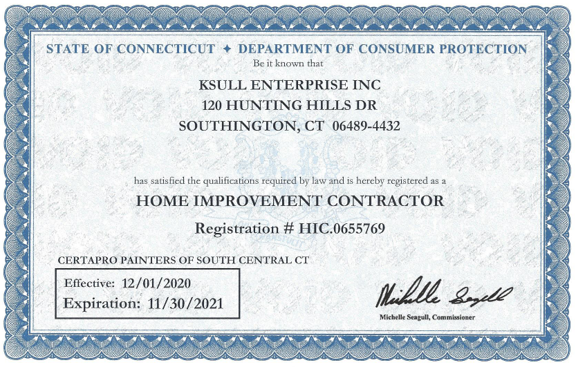 Connecticut HIC license