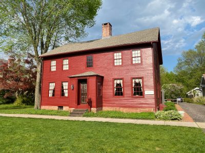 Old Wethersfield Colonial house from circa 1750 was repainted by CertaPro of South Central CT.