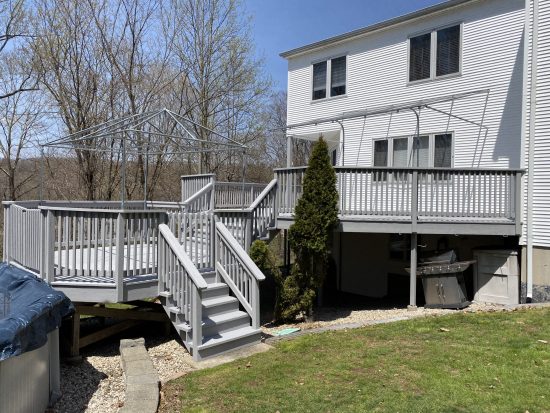 after picture of restored deck in CT