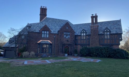 The darker trim created more contrast with the brick