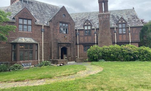 The trim color was too close to the brick