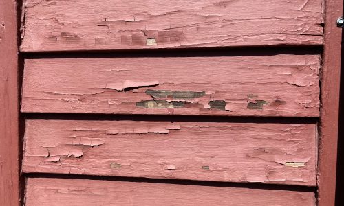 The paint at this point had begun to literally fall off.