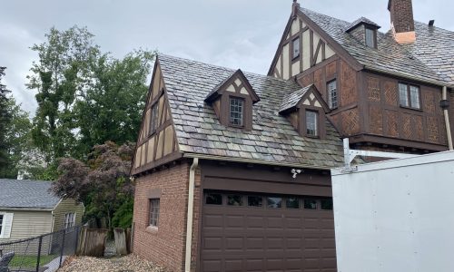 The stucco was very discolored