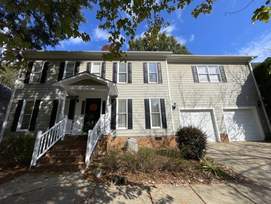 residential exterior before painting