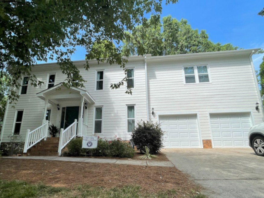 residential exterior in charlotte nc after painting
