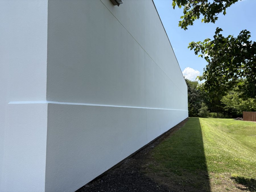 painted white wall on commercial building charlotte nc Preview Image 5