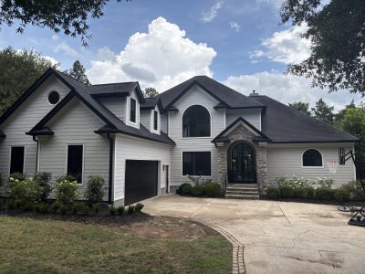 Black and White painted house in Charlotte, NC