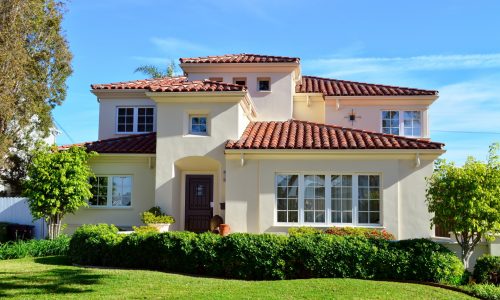 clean exterior house painting process
