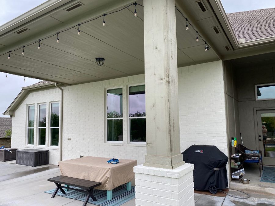 Painting brick exteriors with mixed trim colors. Preview Image 4