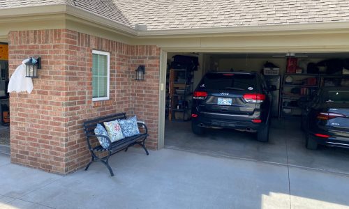 brick clashing with roof tiles.