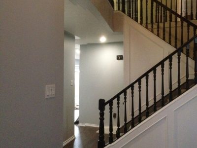 Interior banister painting - CertaPro house painters in Southern Alberta