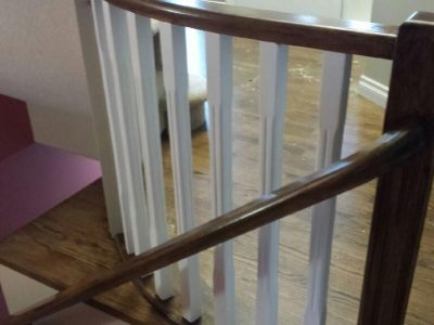 Interior banister painting - CertaPro house painters in Southern Alberta