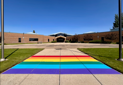 Rainbow Sidewalk Mural