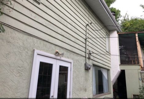 Exterior before repair