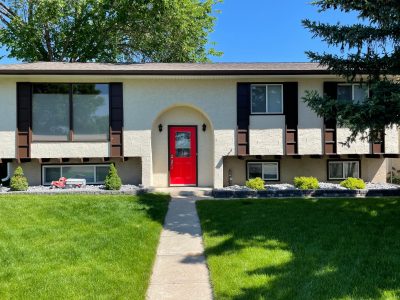 repainted home exterior