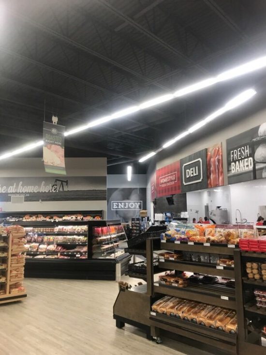 Commercial Retail wallpaper application by CertaPro painters in Medicine Hat, AB