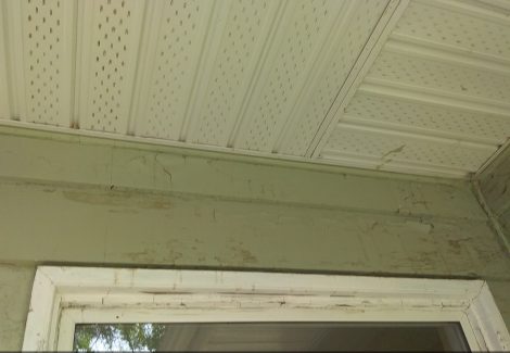 Siding before painting