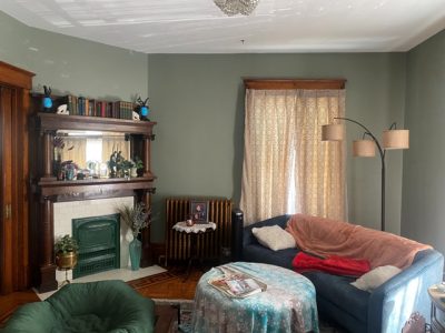 photo of repainted living room in new albany indiana
