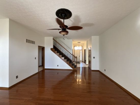 photo of repainted interior living room walls in clarksville