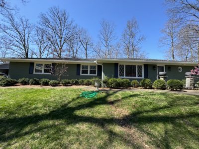 repainted exterior of home in floyds knobs