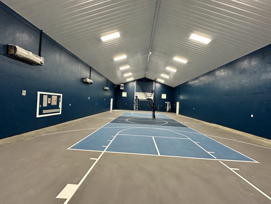 repainted indoor basketball court in floyds knobs Preview Image 1