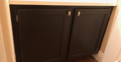 Bathroom Cabinet Refinishing