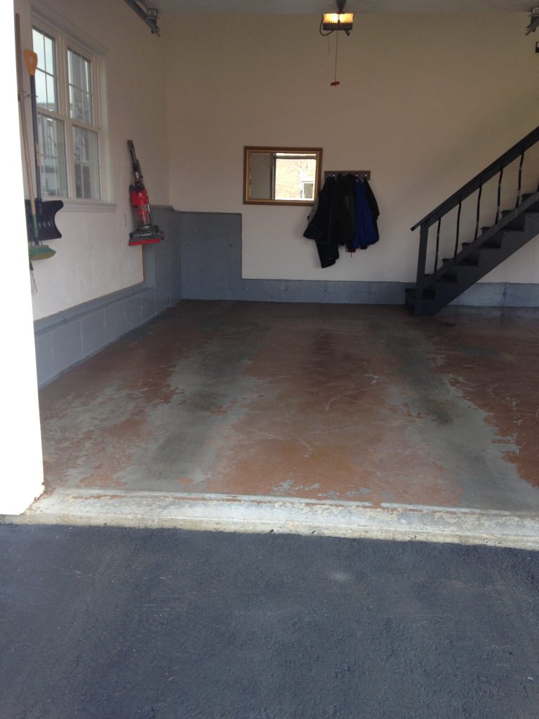 Garage Floor Epoxy Before