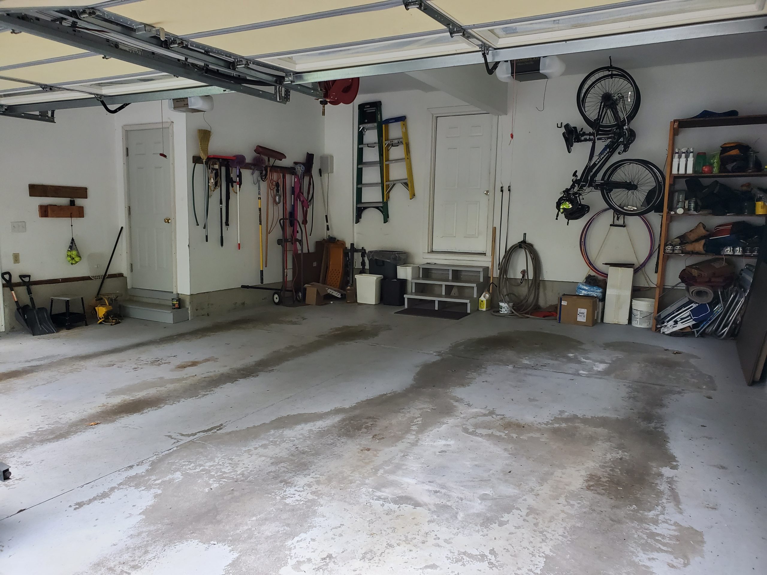 Garage Refinishing Before