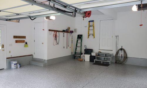 Residential Garage Floor Refinishing After