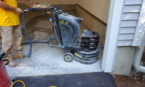 Residential Garage Floor Refinishing In-Progress