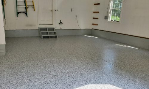 Residential Garage Floor Refinishing After