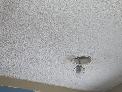 popcorn ceiling removal preparation