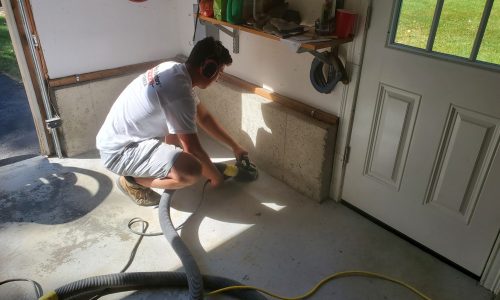 Residential Garage Floor Refinishing In-Progress