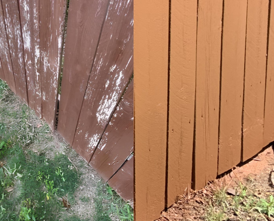 Wood Fence Staining