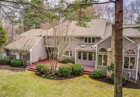 backyard view of exterior paint job