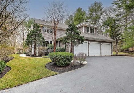 garage view of exterior paint job