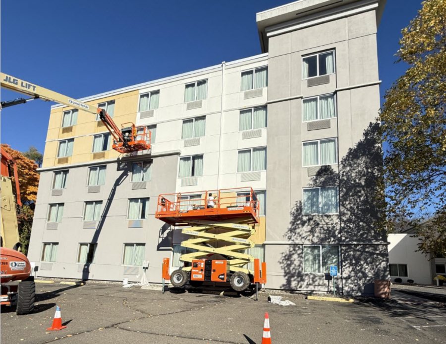 During Hotel Exterior Painting Danbury, CT Preview Image 2