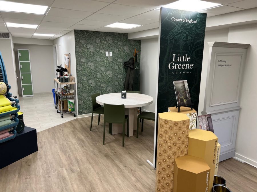 Professional Showroom Wallpaper Installation and Painting Preview Image 1