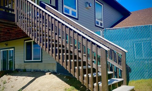 After Photo of new stairs and apartment color