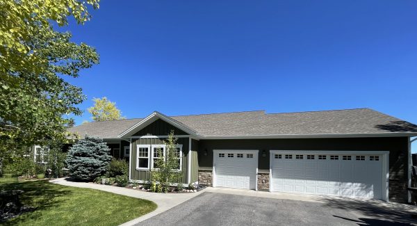 White Trim and Green Paint