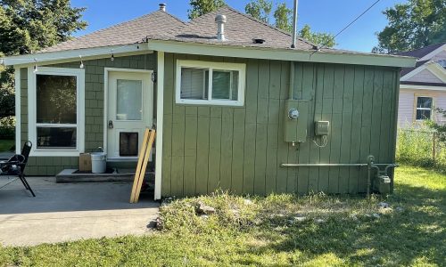 Cedar Siding Repainted