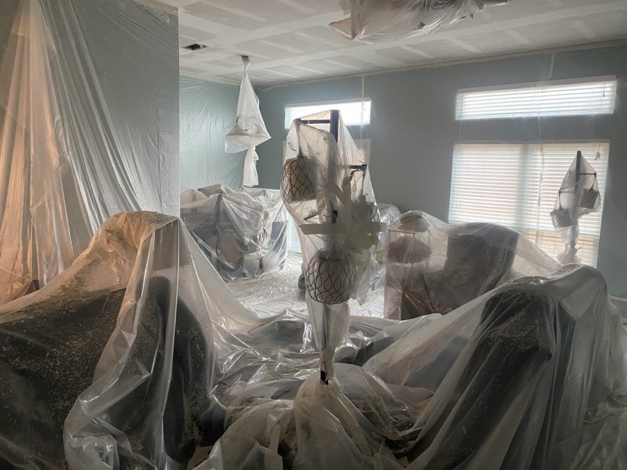 popcorn ceiling removal process of covering Preview Image 5