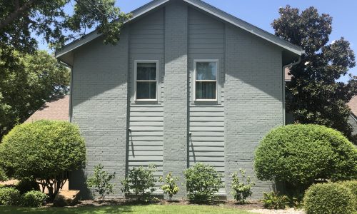 Painted Brick Exterior Home