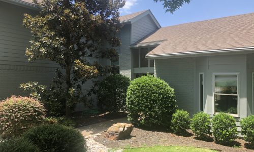 Painted Front Entry and Door
