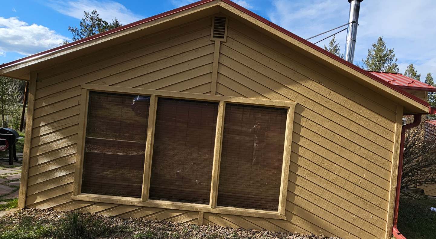 Wood Exterior Renovation Project in Conifer, CO After