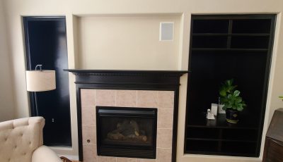 Fireplace Mantle Repainted