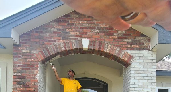 Brick Limewashing Project