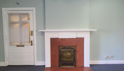 Fireplace & Interior Wall Repaint