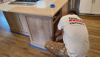 Brown Cabinets in SW Denver